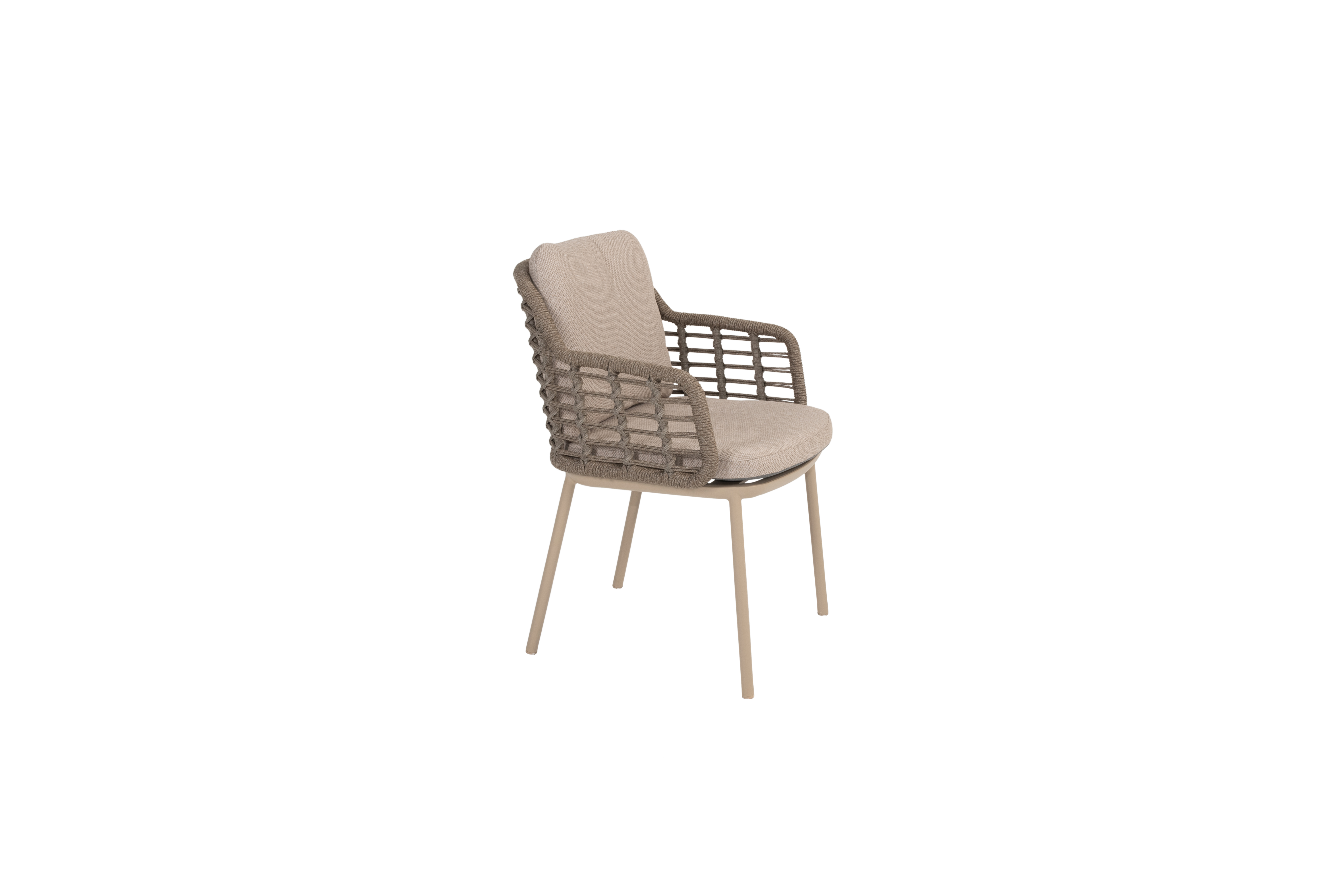 Taste Puglia Dining Chair With Cushion - Latte